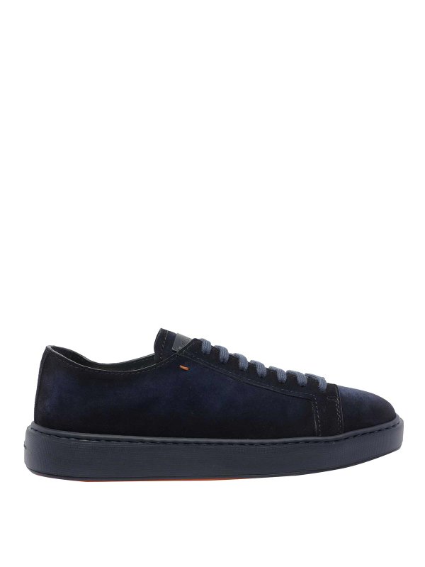 SANTONI: trainers - Blue Ford Sneakers