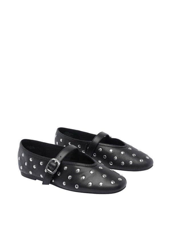 Steve Madden: flat shoes online - Black Archer Ballets