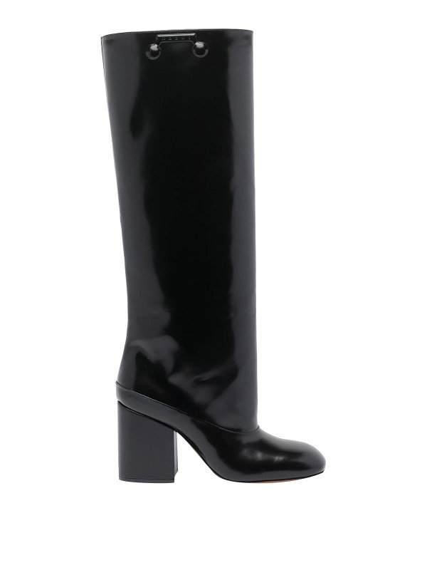 Marni: Stiefel - Stiefel - Schwarz