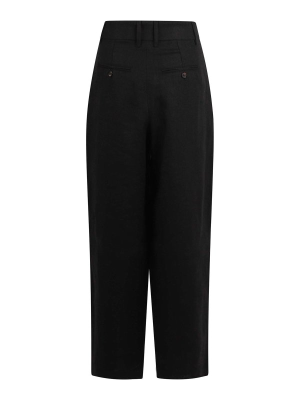 S MAX MARA: Trousers Shorts online - Large trousers in linen