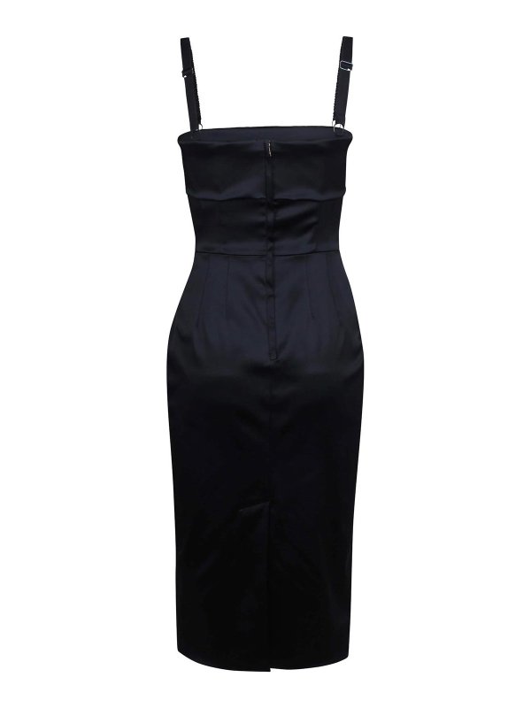 DOLCE & GABBANA: knee length dresses online - Midi Satin dress