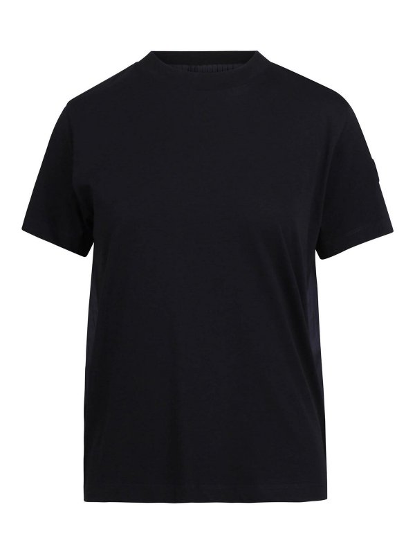MONCLER: t-shirts - T-shirt with a pleated back