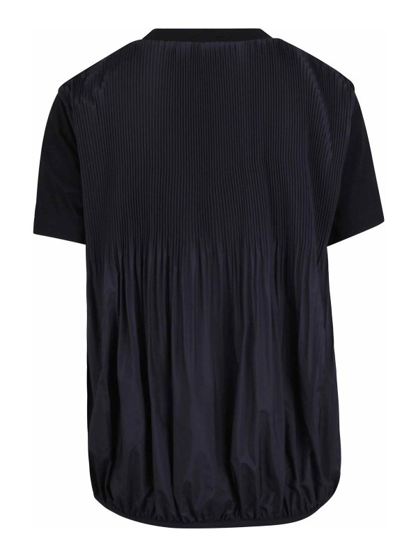 MONCLER: t-shirts online - T-shirt with a pleated back