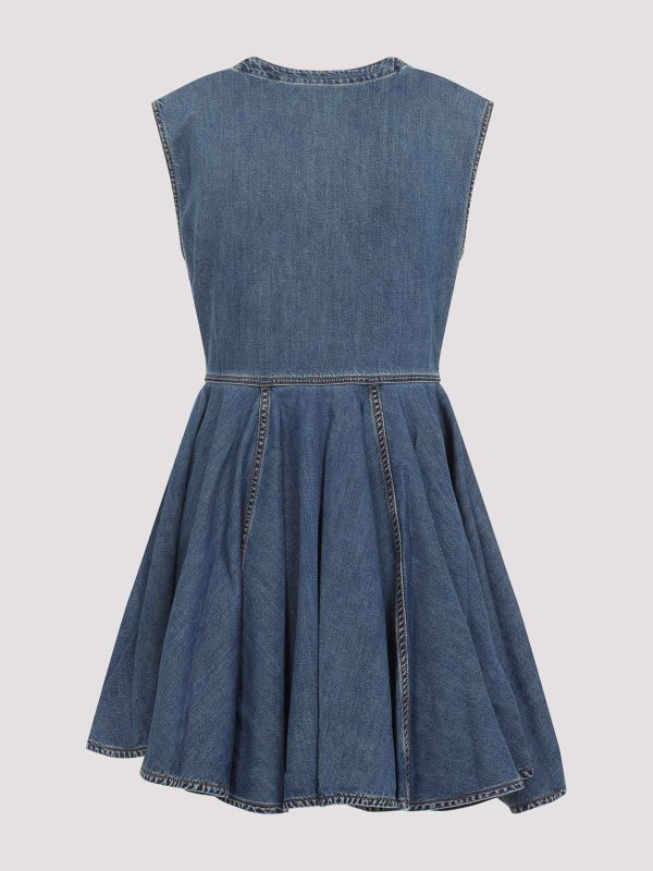 Alaïa: Robes courtes online - Robe Courte - Beige Clair