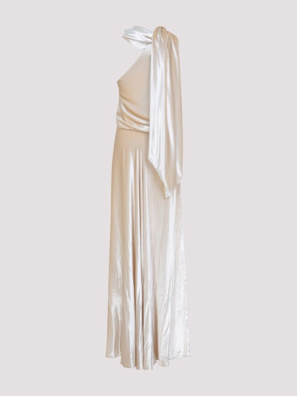 ALBERTA FERRETTI: maxi dresses online - Velvet Long Dress