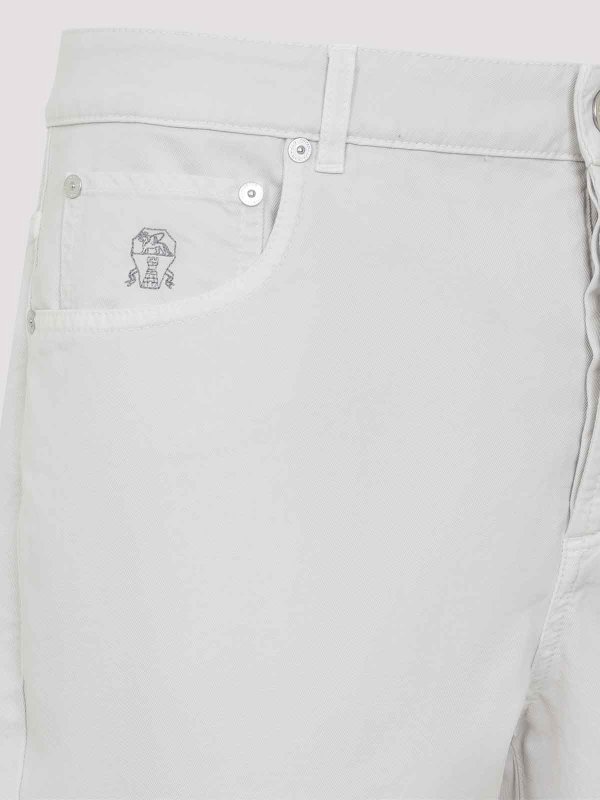 The Best Shops BRUNELLO CUCINELLI: Bootcut - Bootcut Jeans - Weiß