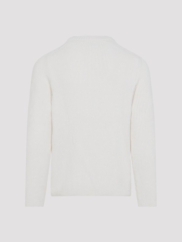 C.P. COMPANY: Suéteres con cuello pico online - Suéter Cuello Redondo - Blanco