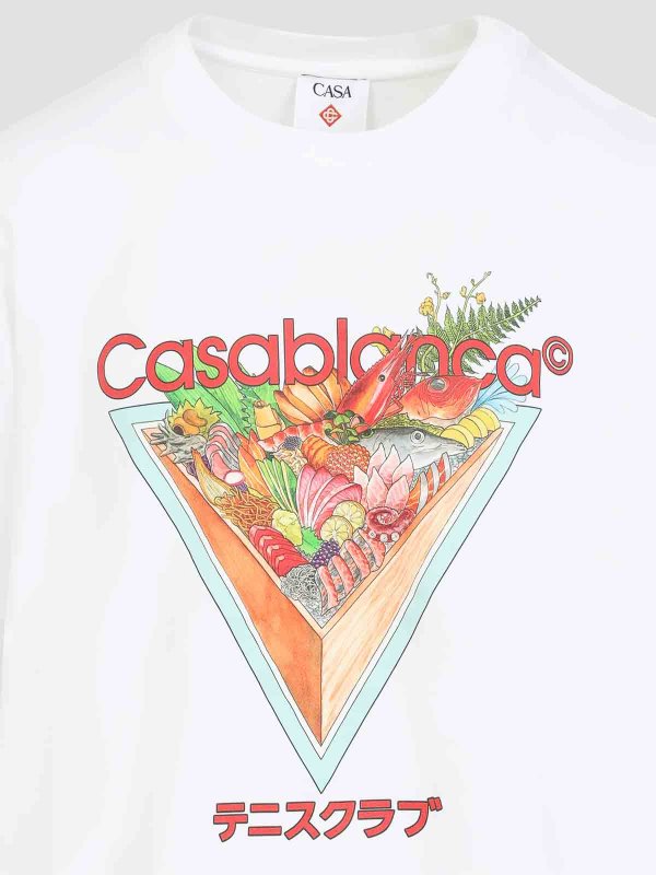 The Best Shops CASABLANCA: T-shirts - T-Shirt - Weiß