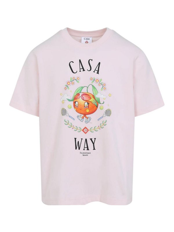 CASABLANCA: Tシャツ - Tシャツ - オレンジ