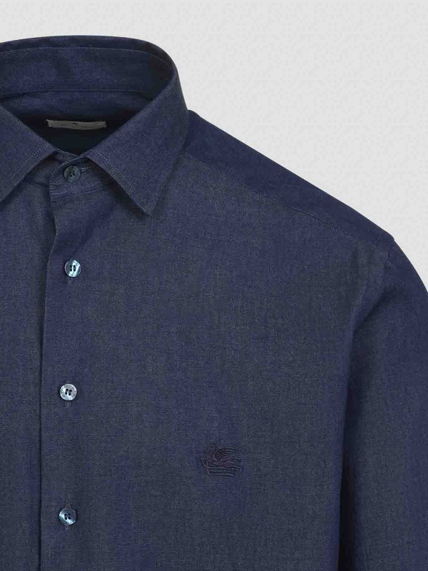 The Best Shops ETRO: shirts - Roma Logo Shirt