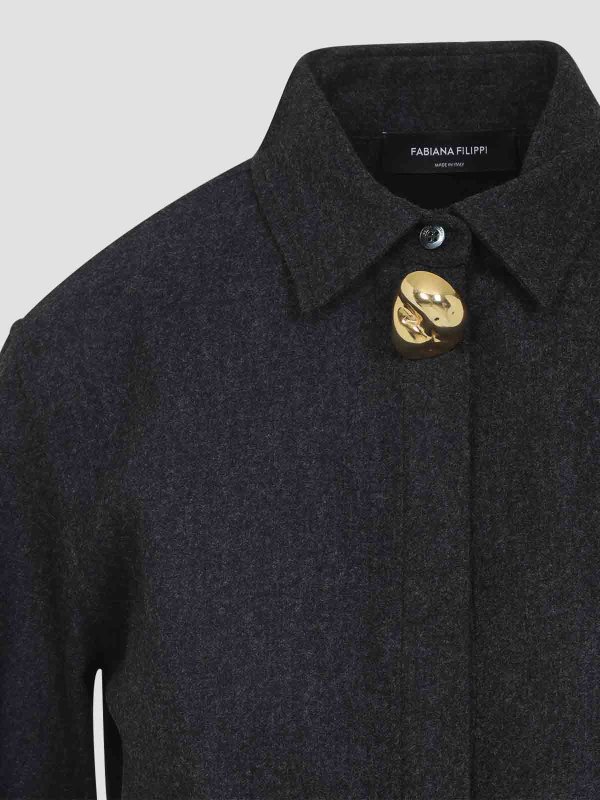 The Best Shops FABIANA FILIPPI: shirts - Virgin Wool Shirt