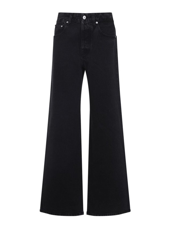 JACQUEMUS: ブーツカットジーンズ - ブーツカットジーンズ - 黒