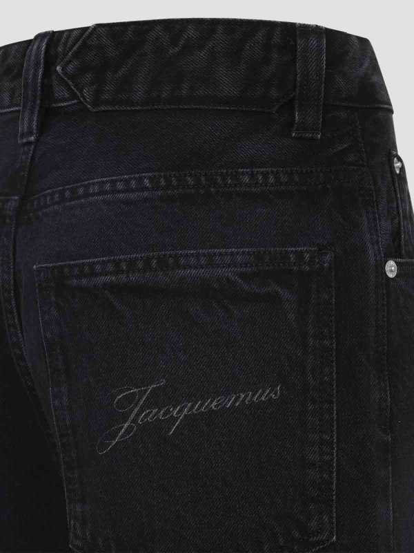The Best Shops JACQUEMUS: ブーツカットジーンズ - ブーツカットジーンズ - 黒