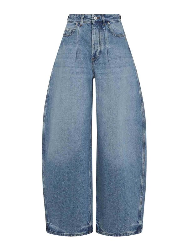 JACQUEMUS: bootcut jeans - Le De-Nimes Ovalo Jeans