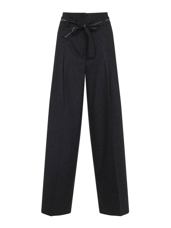 PESERICO: casual trousers - Wide Leg Pants