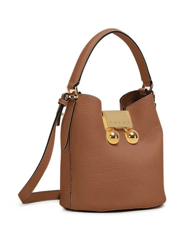 Marni: Sacs bandoulière online - Sac Bandoulière - Marron