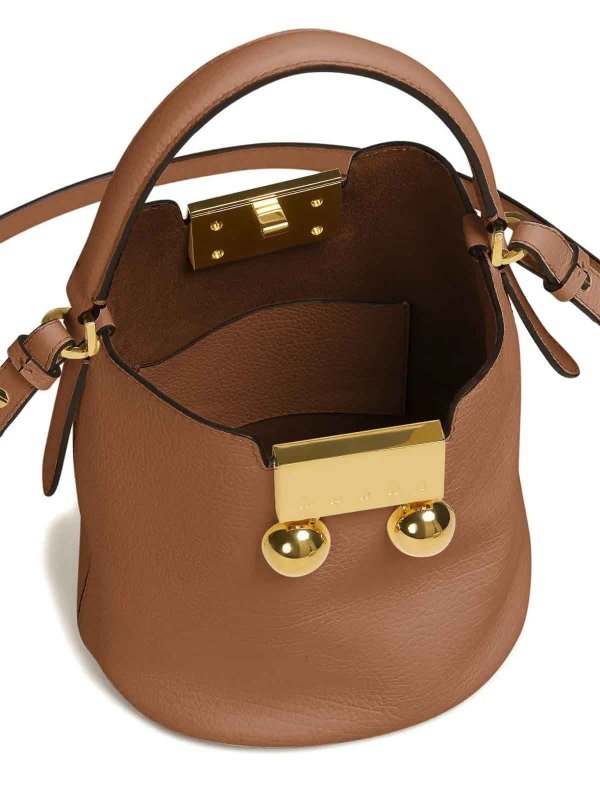 Sac Bandoulière - Marron shop online: Marni