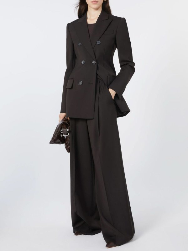 SPORTMAX: blazers online - Adam chocolate jacket