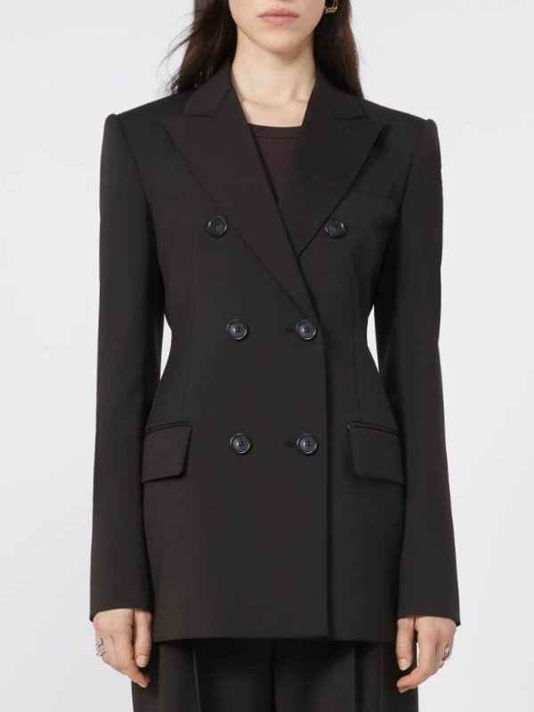 The Best Shops SPORTMAX: blazers - Adam chocolate jacket