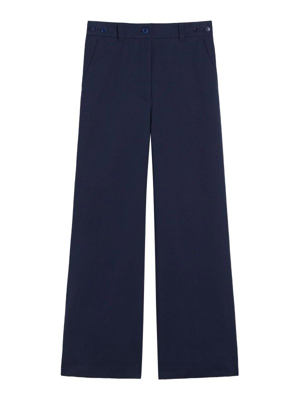 WEEKEND MAX MARA: casual trousers - Blue alphey trousers