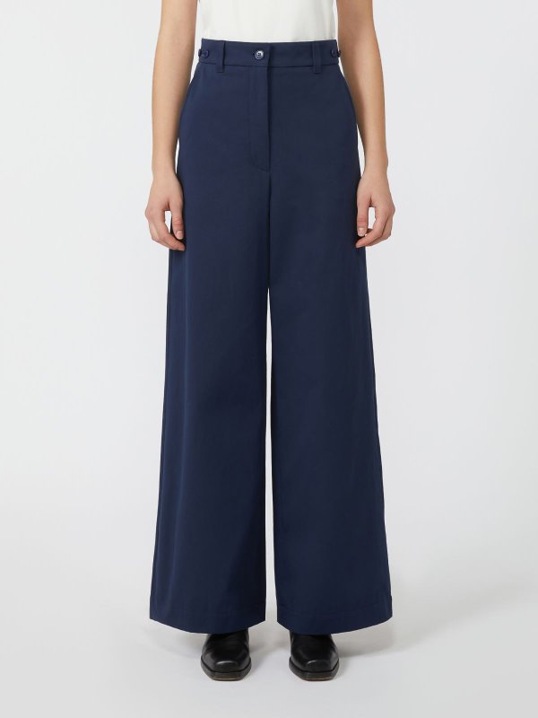 WEEKEND MAX MARA: casual trousers online - Blue alphey trousers