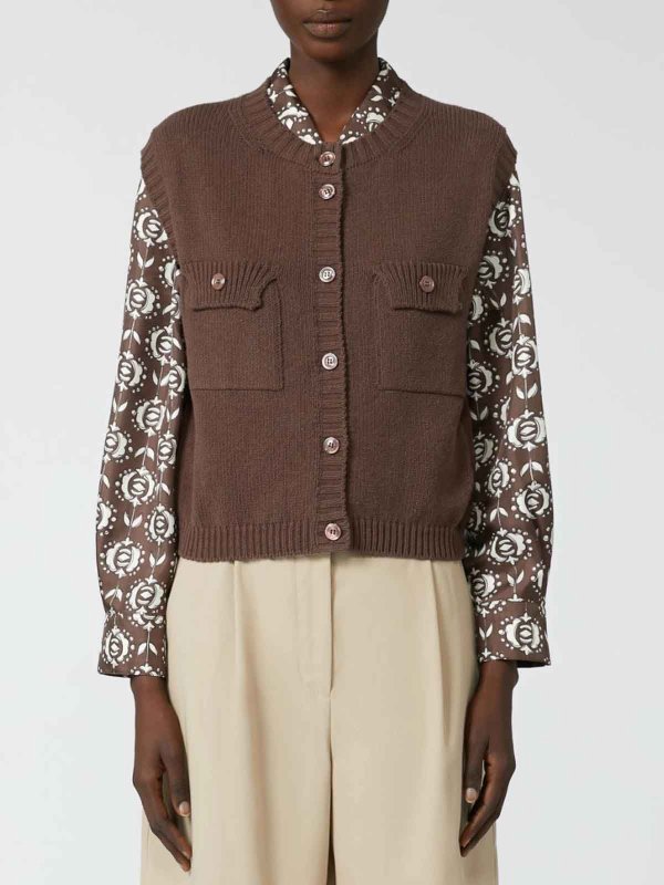 WEEKEND MAX MARA: Westen online - Weste - Dunkelbraun