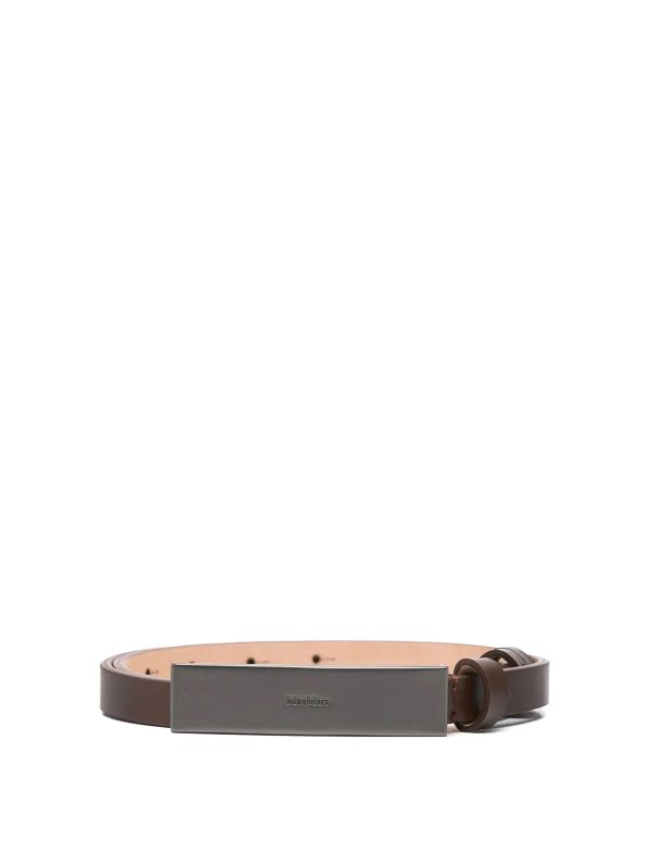 Max Mara: belts - Newplate15 coffee belt parade