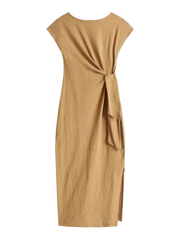 TOMMY HILFIGER: Knielange Kleider - Knielanges Kleid - Weiß