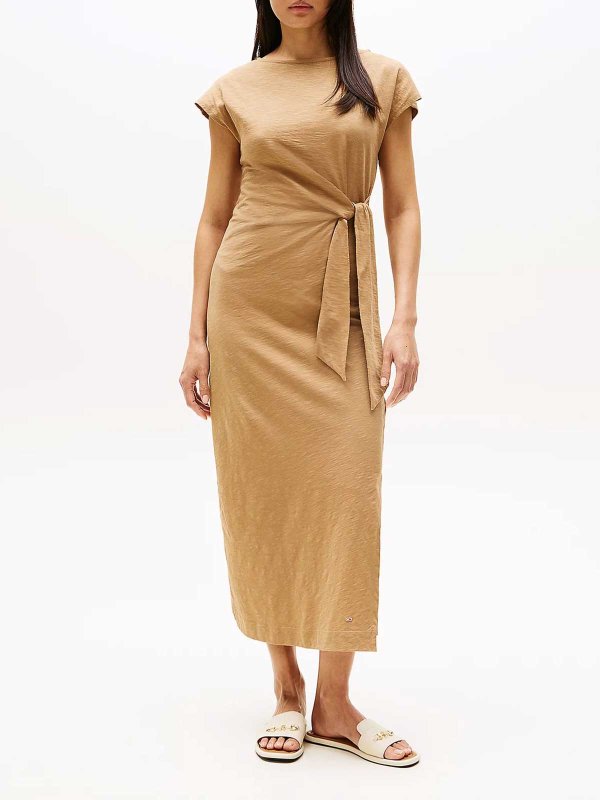 TOMMY HILFIGER: Knielange Kleider online - Knielanges Kleid - Weiß