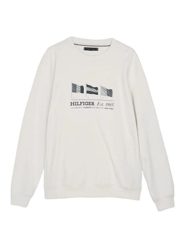 TOMMY HILFIGER: crew necks - Hilfiger Flags Crewneck
