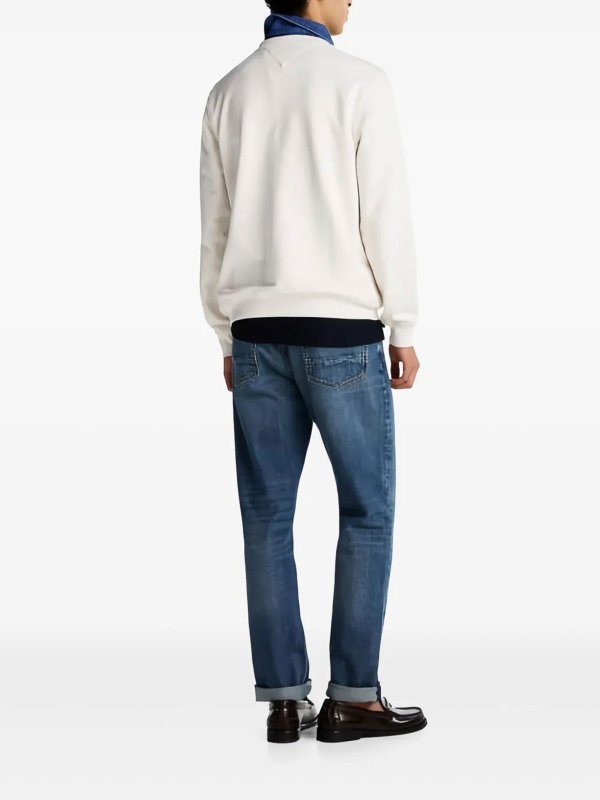 The Best Shops TOMMY HILFIGER: crew necks - Hilfiger Flags Crewneck