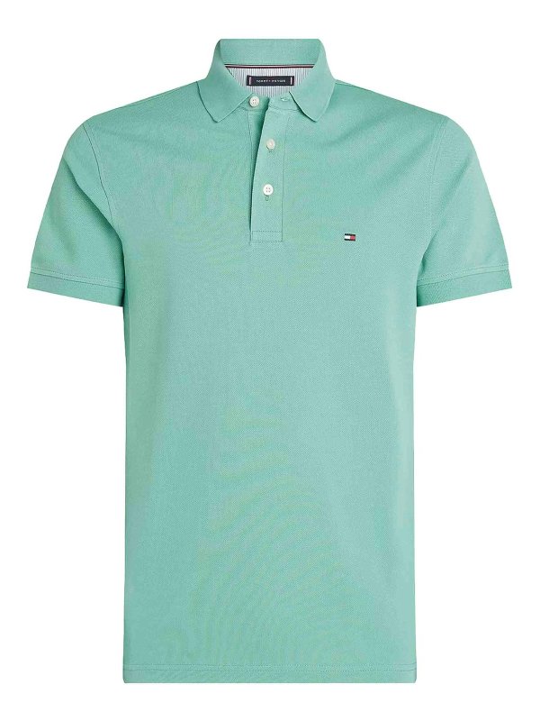 TOMMY HILFIGER: Poloshirts - Poloshirt - Grün