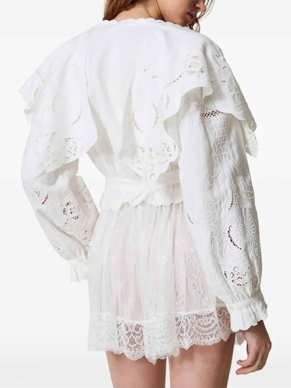 シャツ - クリーム shop online: TWINSET