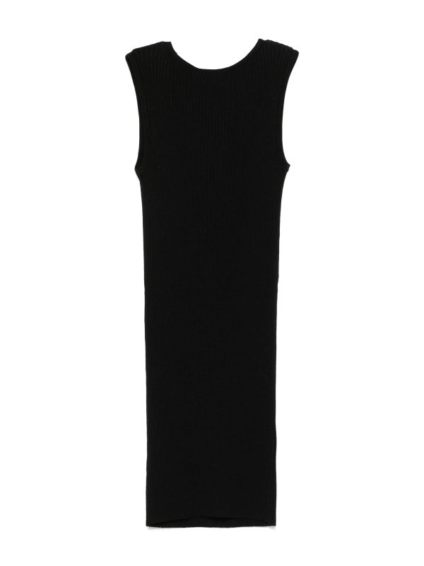 TWINSET: Robe longueur genou online - Robe Au Genou - Noir