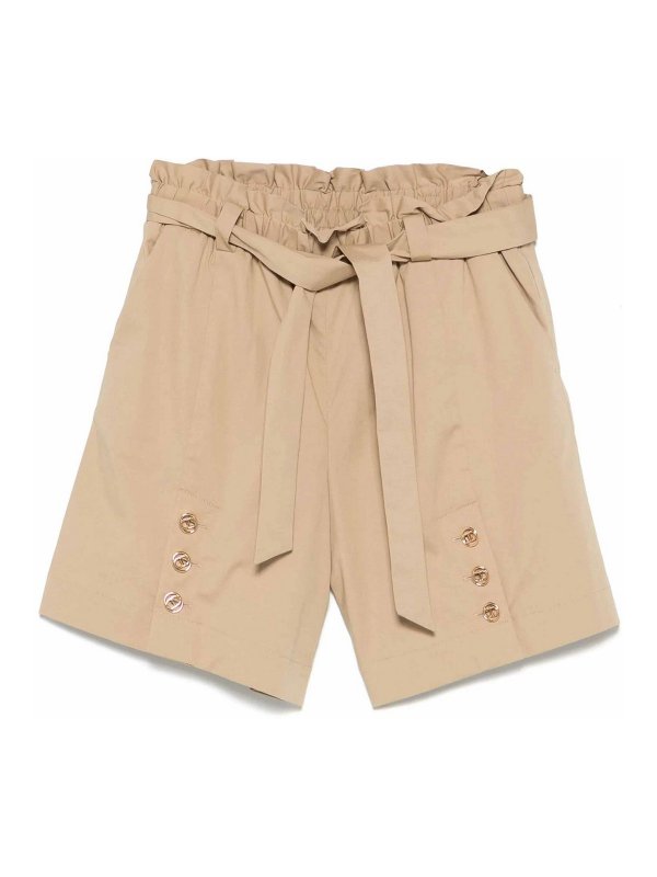 TWINSET: Hosen Shorts - Shorts - Beige