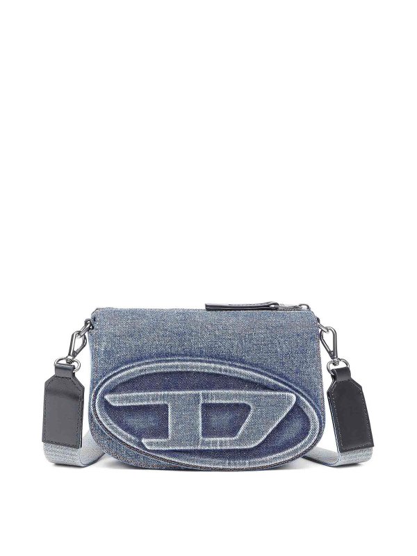 DIESEL: cross body bags - 1Dr Camera Bag In Denim