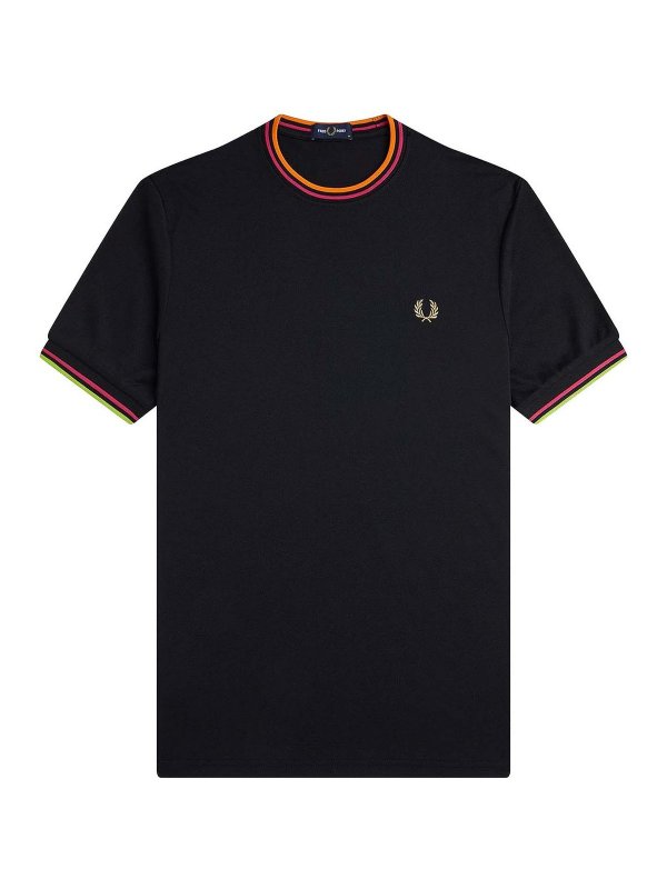FRED PERRY: Camisetas - Camiseta - Negro