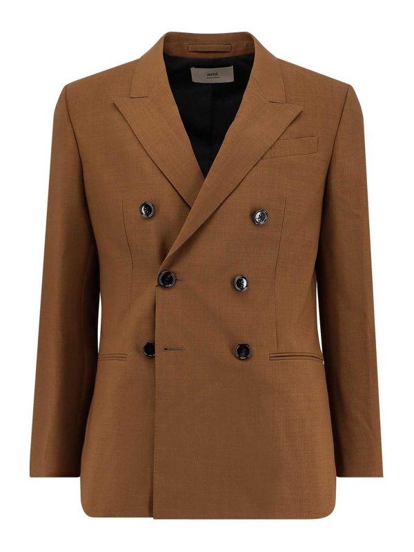 AMI PARIS: Blazer - Blazer - Marrón