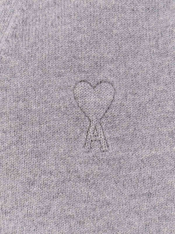 The Best Shops AMI PARIS: Cardigans - Cardigan - Gris Clair