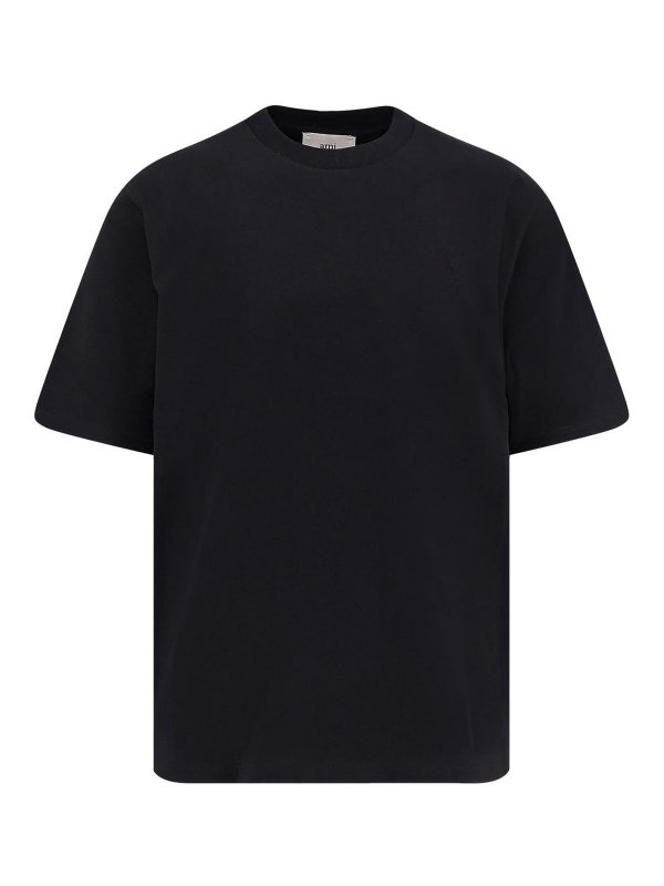 AMI PARIS: Camisetas - Camiseta - Negro
