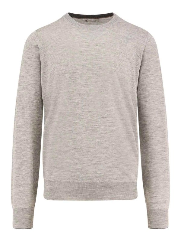 BRUNELLO CUCINELLI: boat necks - Cashmere and silk shirt