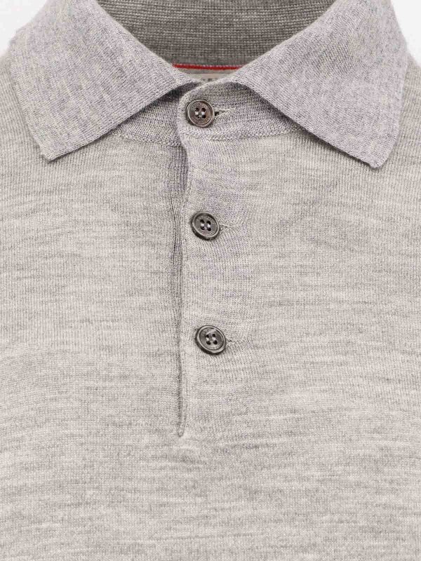 The Best Shops BRUNELLO CUCINELLI: polo shirts - Cashmere and silk pole