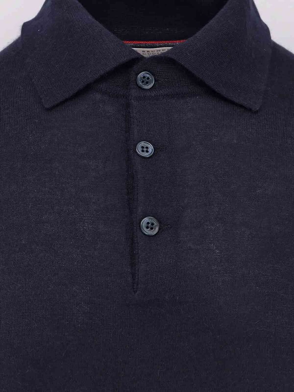 The Best Shops BRUNELLO CUCINELLI: polo shirts - Cashmere and silk pole
