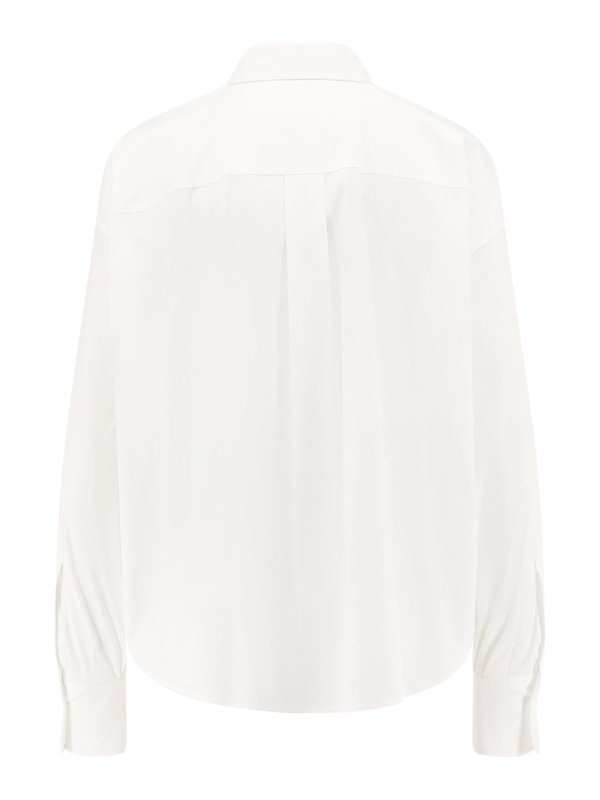 BRUNELLO CUCINELLI: shirts online - Cotton mixed shirt with mobile detail