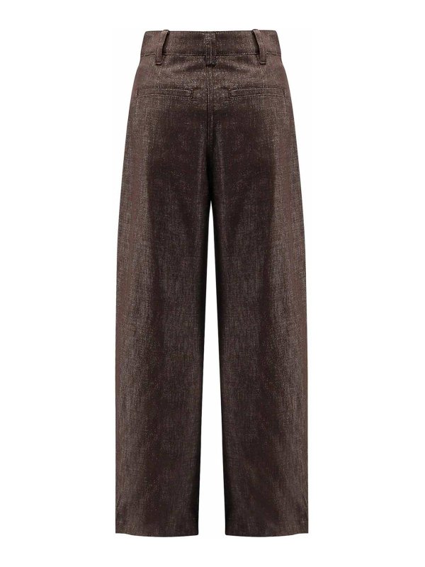 BRUNELLO CUCINELLI: Pantalones casual online - Pantalón Casual - Marrón