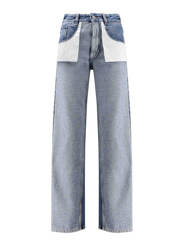 MM6 MAISON MARGIELA: bootcut jeans - Straight leg jeans with overturned pockets