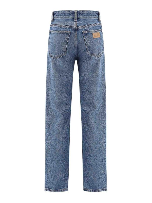 MM6 MAISON MARGIELA: bootcut jeans online - Straight leg jeans with overturned pockets