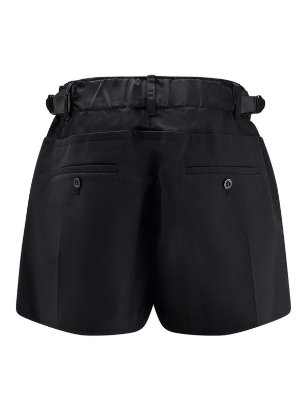 Sacai: Shorts online - Shorts - Negro