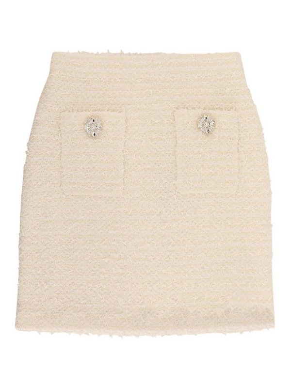 Self Portrait: ミニスカート - ミニスカート - 白