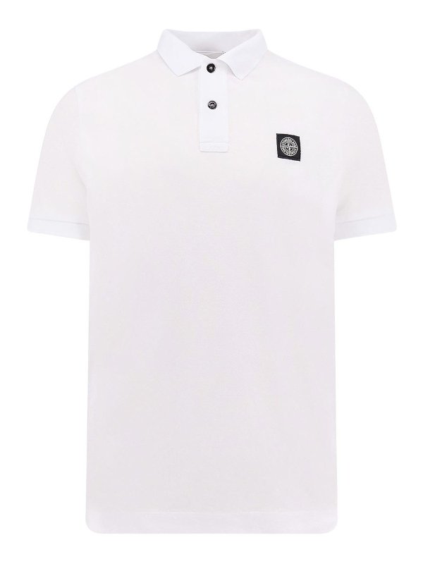 STONE ISLAND: Polos - Polo - Blanco